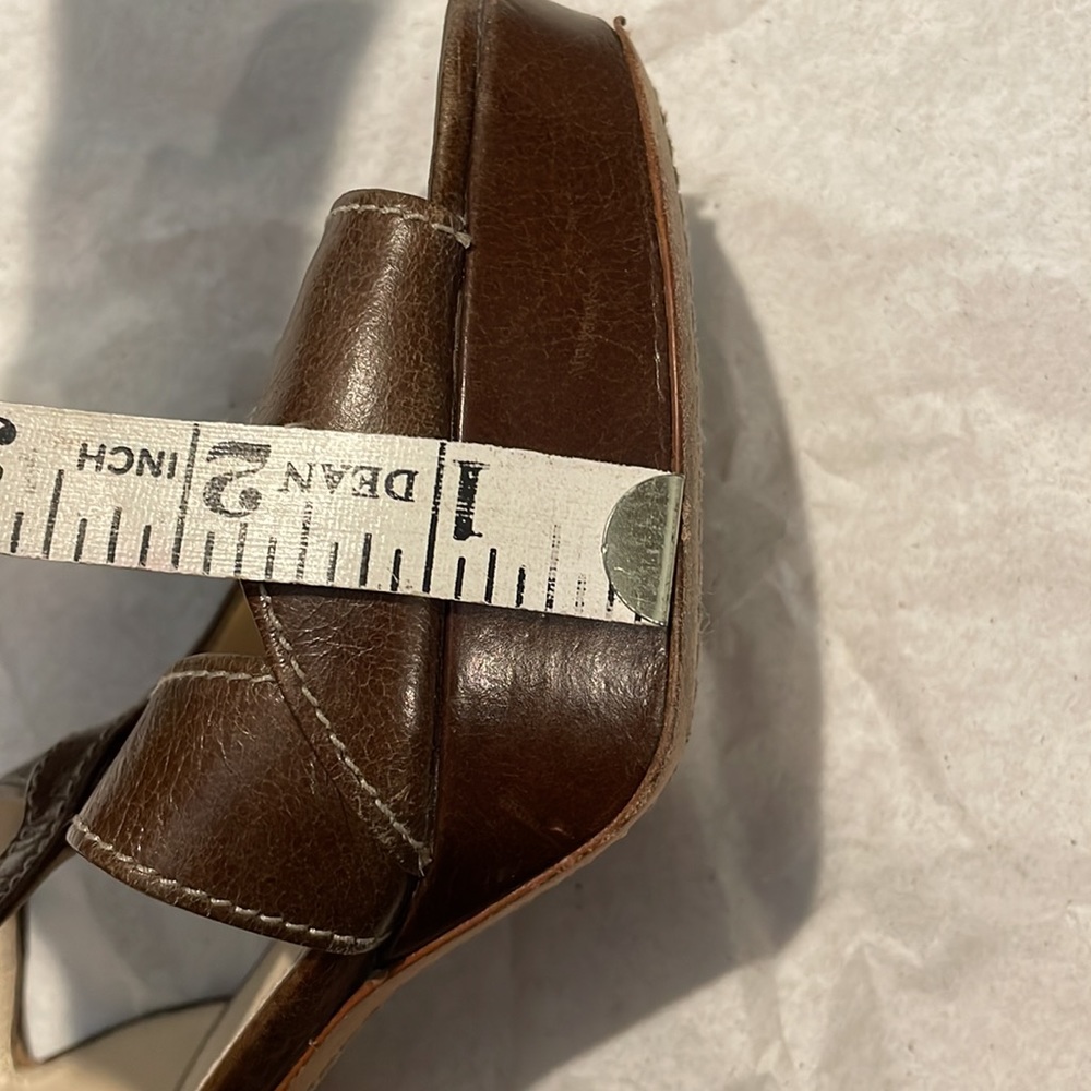 Prada Brown Leather Criss-cross Sandals - Picture 15 of 15